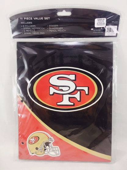 NFL San Francisco 49ers 11pc School Stationary Set