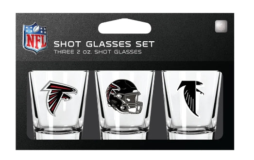 NFL Atlanta Falcons Shot Glass Set 3 Pack