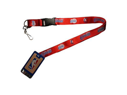 LA Clippers NBA Lanyard Clip Keychain