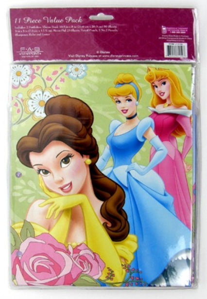 Stationery Set Disney Princess 11 PC Value Pack Kids Girls Gift School Supply