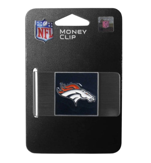 Denver Broncos Stainless Steel Money Clip NFL Football Licensed