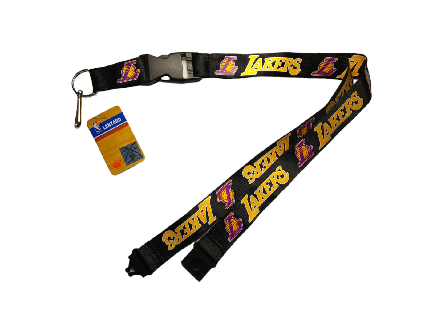 LA Lakers NBA Lanyard Clip Keychain