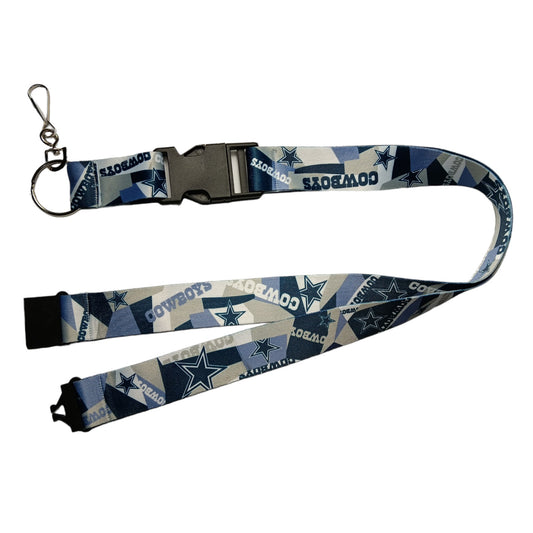 NFL Lanyard Keychain Dallas Cowboys with Clip ID Holder