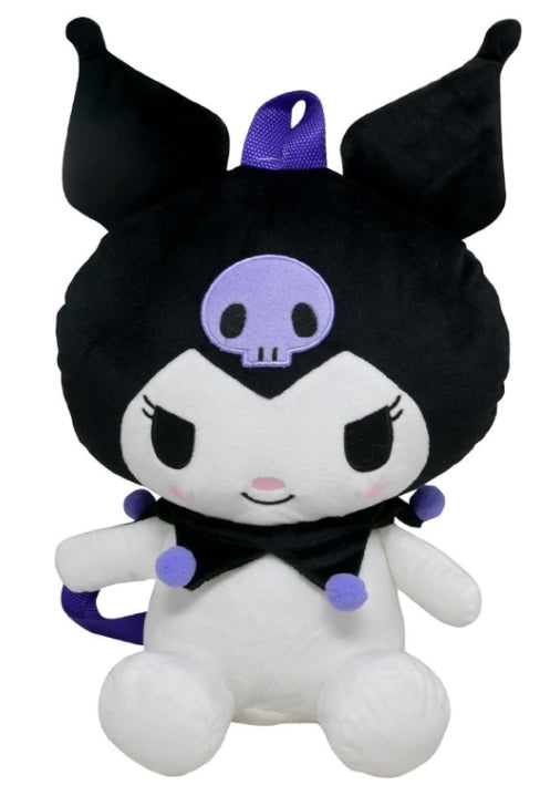 Hello Kitty Kuromi 14" Plush Backpack