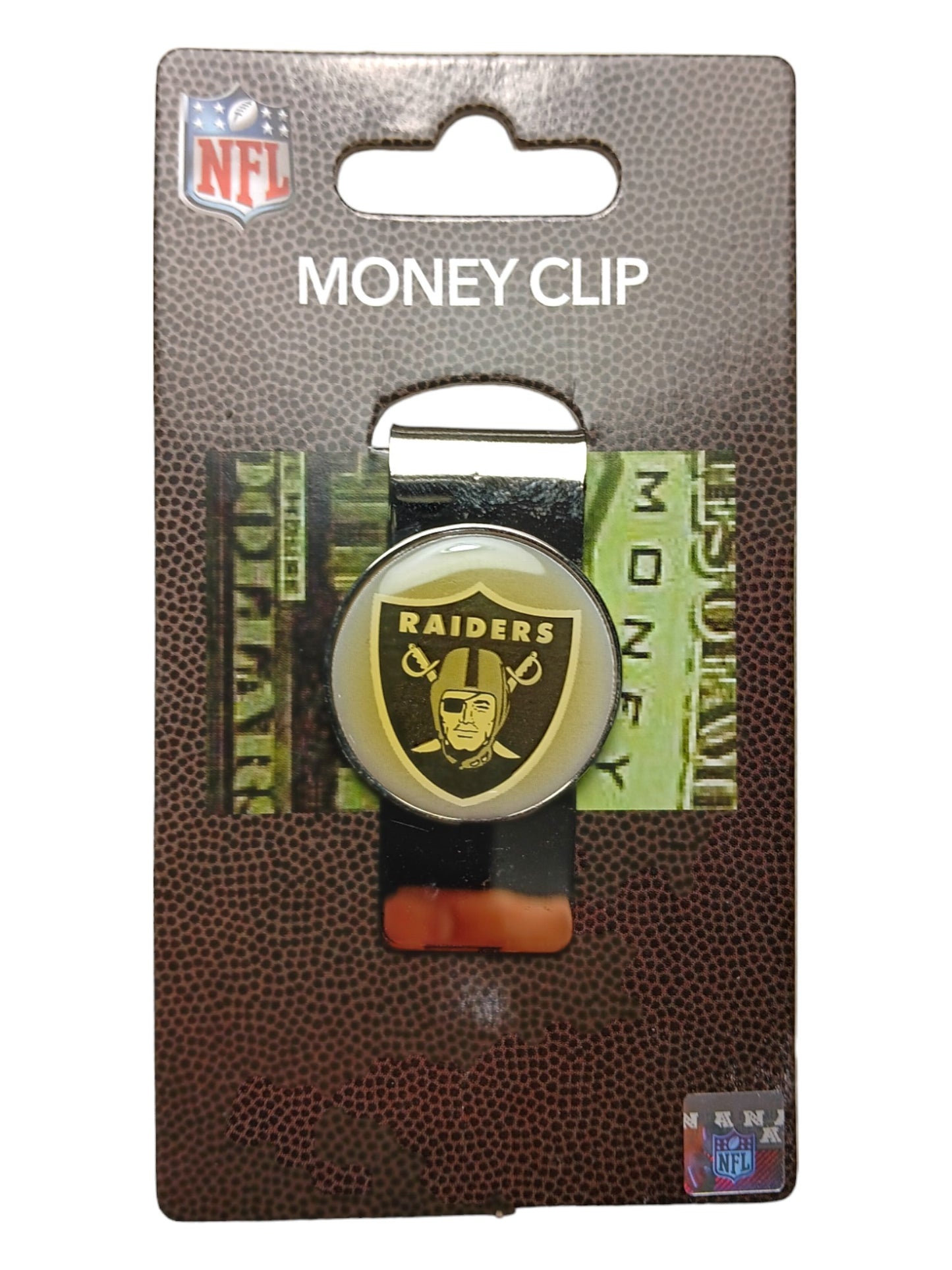 NFL Las Vegas Raiders Stainless Steel Money Clip