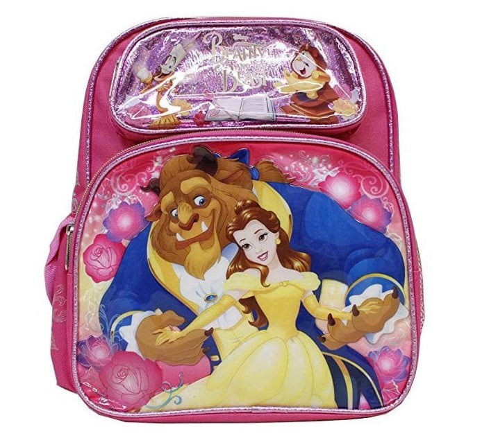 Disney Beauty and The Beast - Belle 12-inch Toddler Backpack, Girl's Book Bag