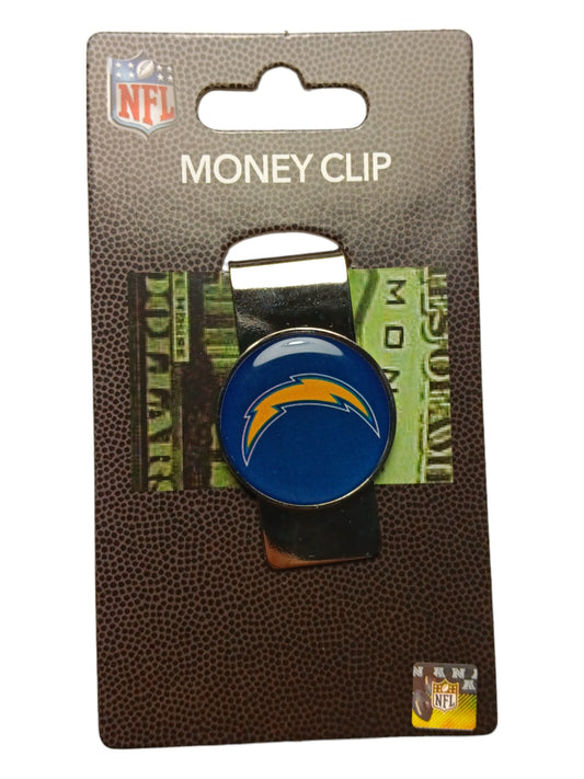 NFL Los Angeles Chargers Stainless Steel Money Clip