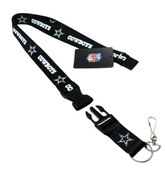 NFL Dallas Cowboys Lanyard Key Ring Keychain ID Holder