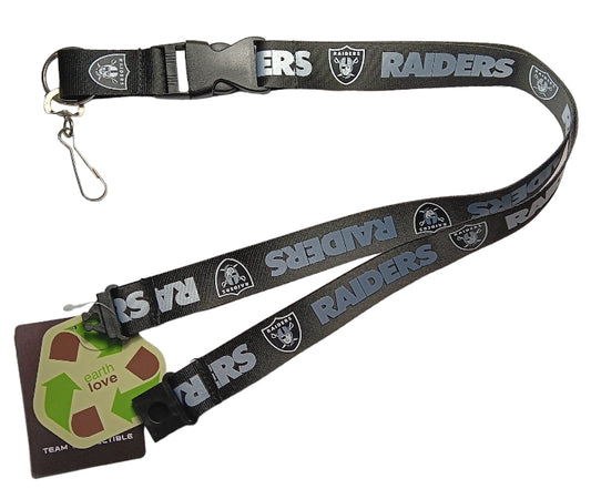 NFL Lanyard Keychain Las Vegas Raiders with Clip ID Holder