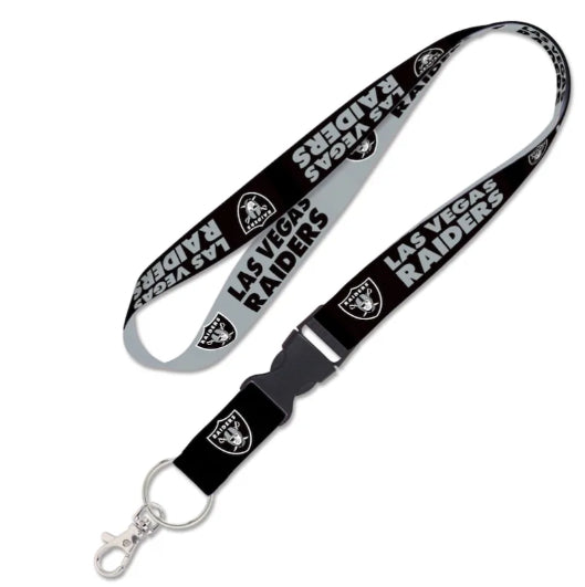 NFL Lanyard Keychain Las Vegas Raiders with Clip ID Holder