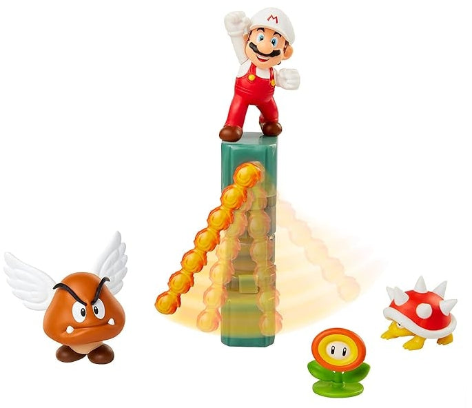 Super Mario Nintendo Lava Castle 2.5" Figure Diorama Play Set