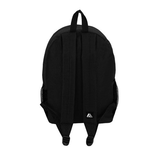 Backpack with Front and Side Pockets in Black