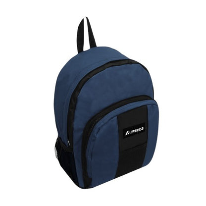 Backpack with Front and Side Pockets in Navy