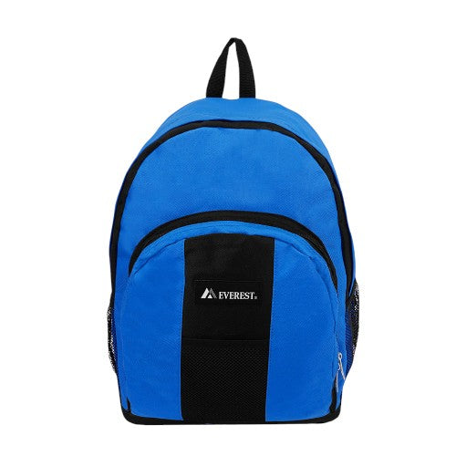 Backpack with Front and Side Pockets in Royal Blue