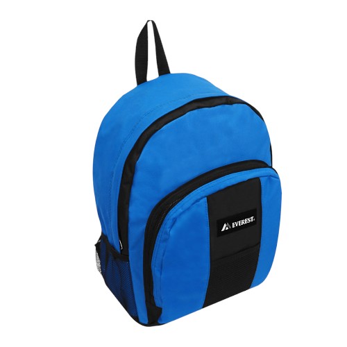 Backpack with Front and Side Pockets in Royal Blue