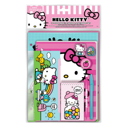 Hello Kitty 10pc Stationery Set