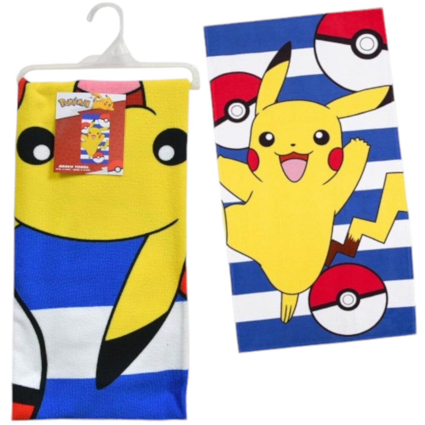 Pikachu Pokeball Beach and Bath Towel