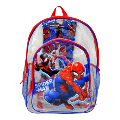 Spiderman Clear Transparent Backpack