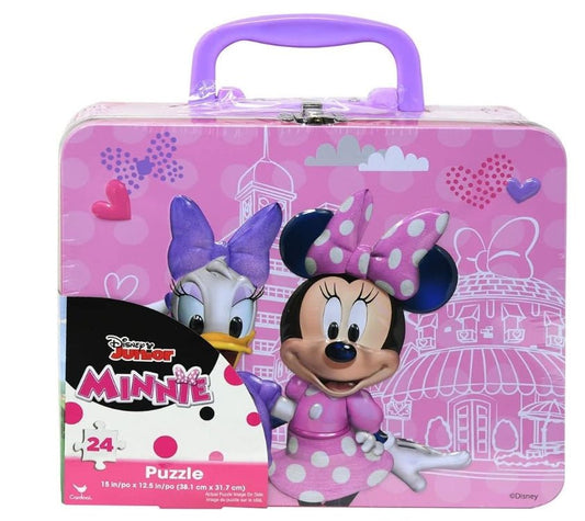 Disney 24 Piece Minnie Mouse Puzzle with Tin Lunch Box - Disney 24 Piece Minnie Mouse Puzzle with Tin Lunch Box