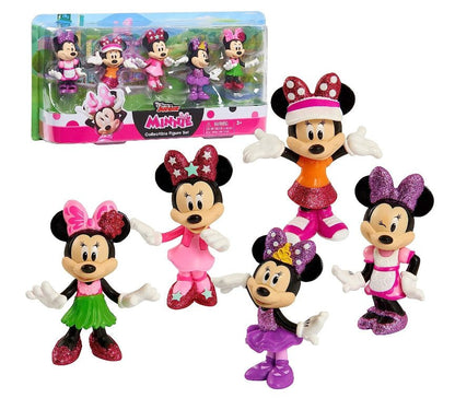 Disney Junior Minnie Mouse 3-inch Collectible Figure Set, 5 Piece Set, Officially Licensed - Disney Junior Minnie Mouse 3-inch Collectible Figure Set, 5 Piece Set, Officially Licensed