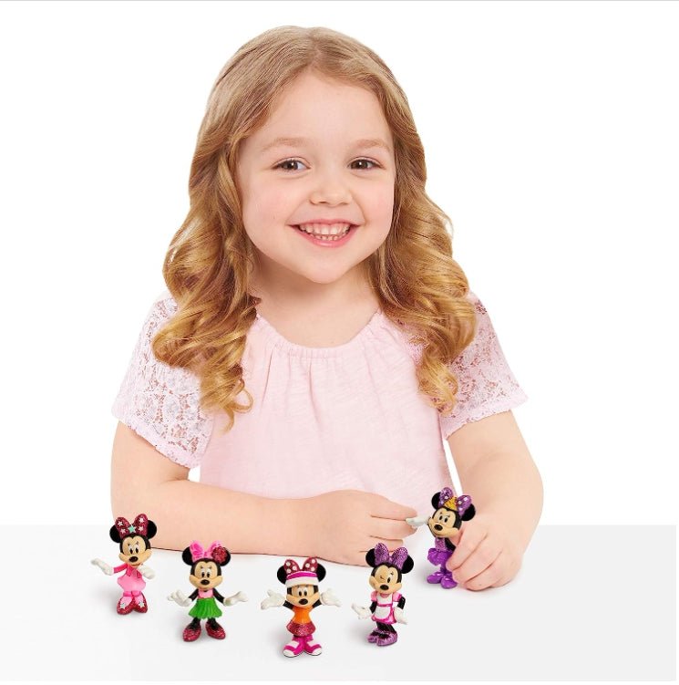 Disney Junior Minnie Mouse 3-inch Collectible Figure Set, 5 Piece Set, Officially Licensed - Disney Junior Minnie Mouse 3-inch Collectible Figure Set, 5 Piece Set, Officially Licensed