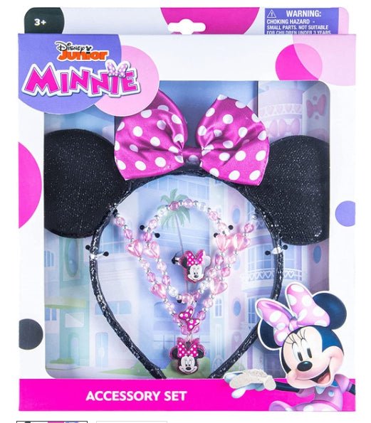 Disney Minnie Mouse Ear Shaped Headband and Jewelry Set - Disney Minnie Mouse Ear Shaped Headband and Jewelry Set