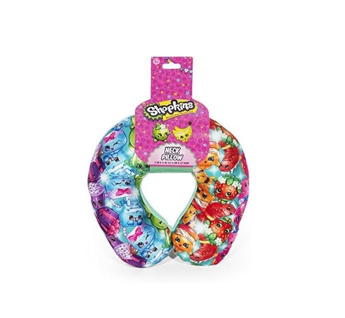 FAB Starpoint Shopkins Rainbow Multi Colored Travel Neck Pillow for Kids - FAB Starpoint Shopkins Rainbow Multi Colored Travel Neck Pillow for Kids