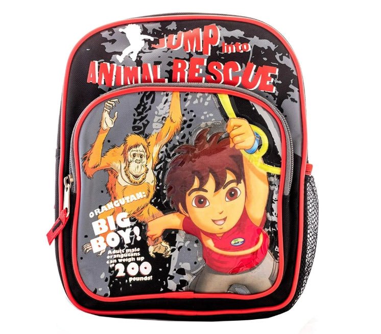 Go Diego Go Mini Backpack (10 Inch) - Jump Into Animal Rescue - Go Diego Go Mini Backpack (10 Inch) - Jump Into Animal Rescue