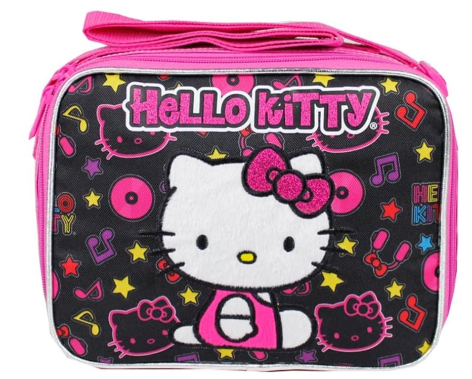 HELLO KITTY FACE LUNCH BAG WITH STRAP - HELLO KITTY FACE LUNCH BAG WITH STRAP