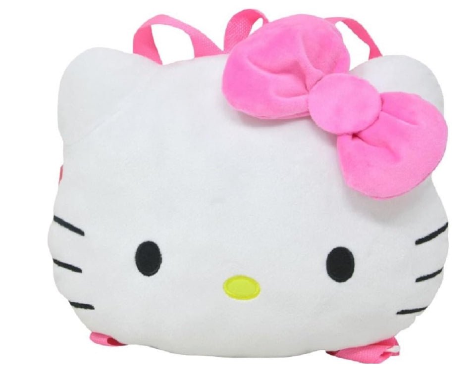 Hello Kitty Head Shaped Plush Backpack 10x13" - Hello Kitty Head Shaped Plush Backpack 10x13"