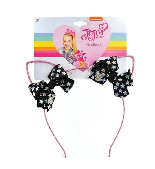 JoJo Siwa Girls Glitter Cat Ear with Mini Bow Headband - JoJo Siwa Girls Glitter Cat Ear with Mini Bow Headband