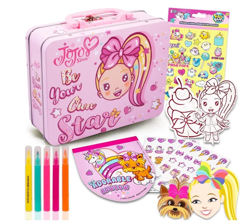 JoJo Siwa Tin Box Stationery Set - JoJo Siwa Tin Box Stationery Set