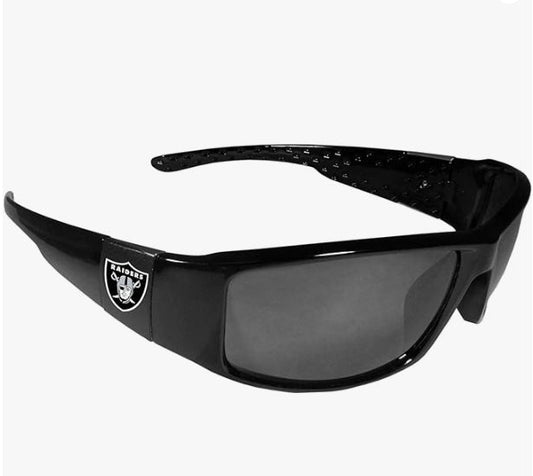 Las Vegas Raiders Black Wrap Sunglasses - Las Vegas Raiders Black Wrap Sunglasses