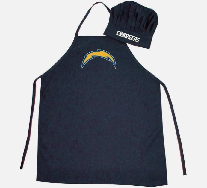 Licenced NFL Men's Cooking Apron & Chef Hat Set - Licenced NFL Men's Cooking Apron & Chef Hat Set