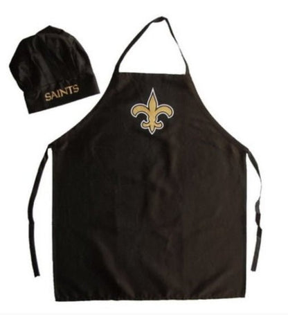 Licenced NFL Men's Cooking Apron & Chef Hat Set - Licenced NFL Men's Cooking Apron & Chef Hat Set