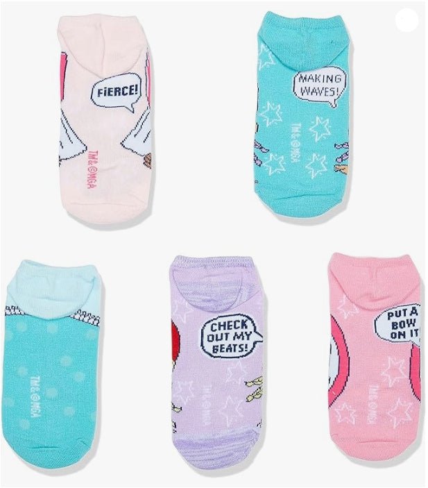 LOL Surprise! Girls 5 Pack No Show Socks - LOL Surprise! Girls 5 Pack No Show Socks