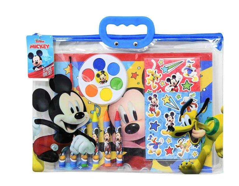 Mickey Mouse Stationery in Zipper Tote Set - Mickey Mouse Stationery in Zipper Tote Set