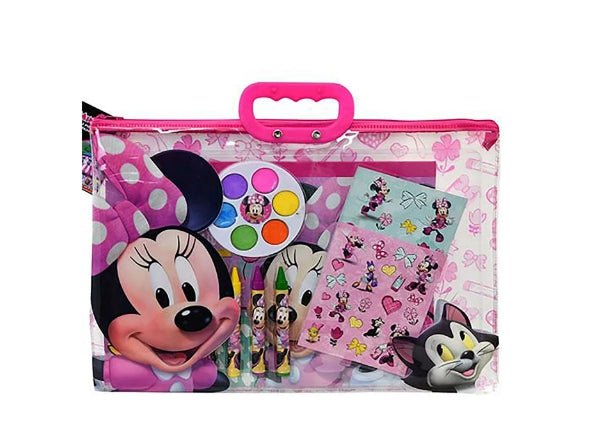 Minnie Mouse Stationery in Zipper Tote Set - Minnie Mouse Stationery in Zipper Tote Set