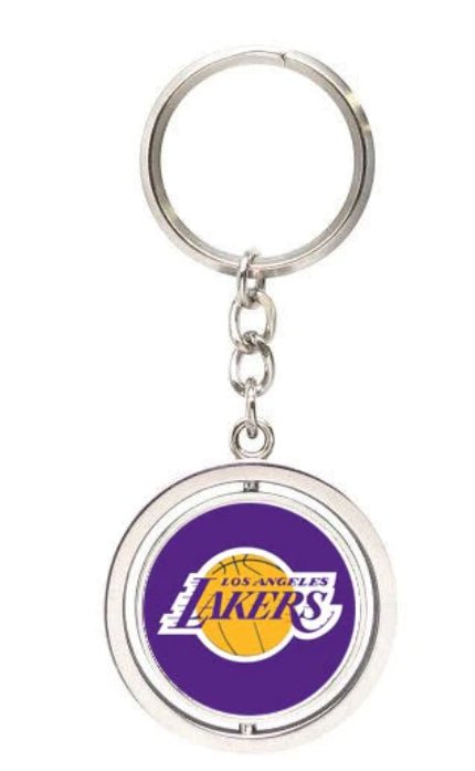 NBA LA LAKERS SPINNING KEYCHAIN - NBA LA LAKERS SPINNING KEYCHAIN