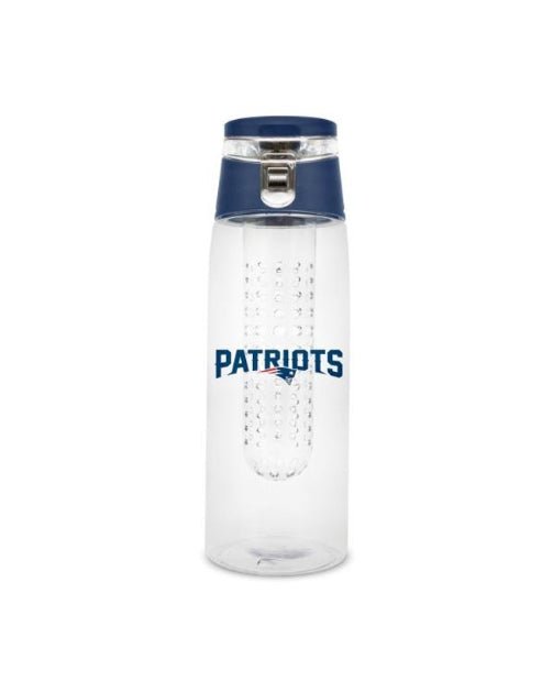 New England Patriots Sport Bottle 24oz Plastic Infuser Style - New England Patriots Sport Bottle 24oz Plastic Infuser Style