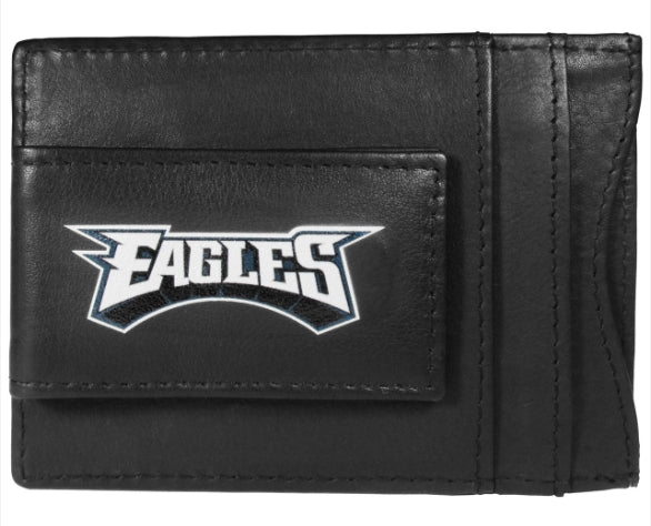 NFL EAGLES Logo Leather Cash and Cardholder - NFL EAGLES Logo Leather Cash and Cardholder