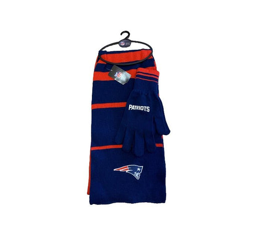 NFL New England Patriots Scarf & Gloves Gift Set - NFL New England Patriots Scarf & Gloves Gift Set