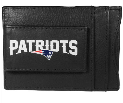 NFL PATRIOTS Logo Leather Cash and Cardholder - NFL PATRIOTS Logo Leather Cash and Cardholder