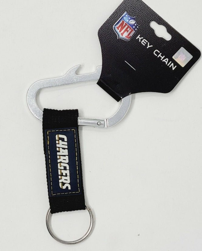 NFL San Diego Chargers Carabiner Keychain Bottle Opener New with Tags - NFL San Diego Chargers Carabiner Keychain Bottle Opener New with Tags