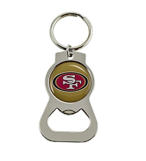 NFL SF 49ers Key Chain Bottle Opener Keyring - NFL SF 49ers Key Chain Bottle Opener Keyring