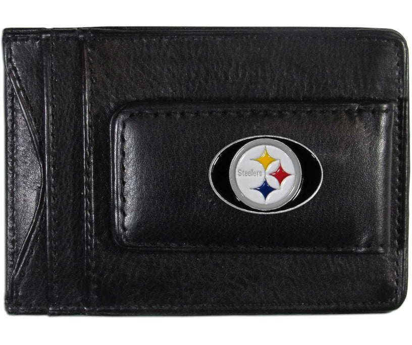 NFL Steelers Leather Cash & Cardholder - NFL Steelers Leather Cash & Cardholder