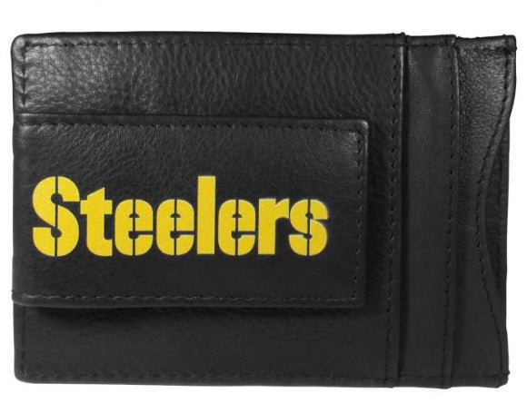 NFL STEELERS Logo Leather Cash and Cardholder - NFL STEELERS Logo Leather Cash and Cardholder