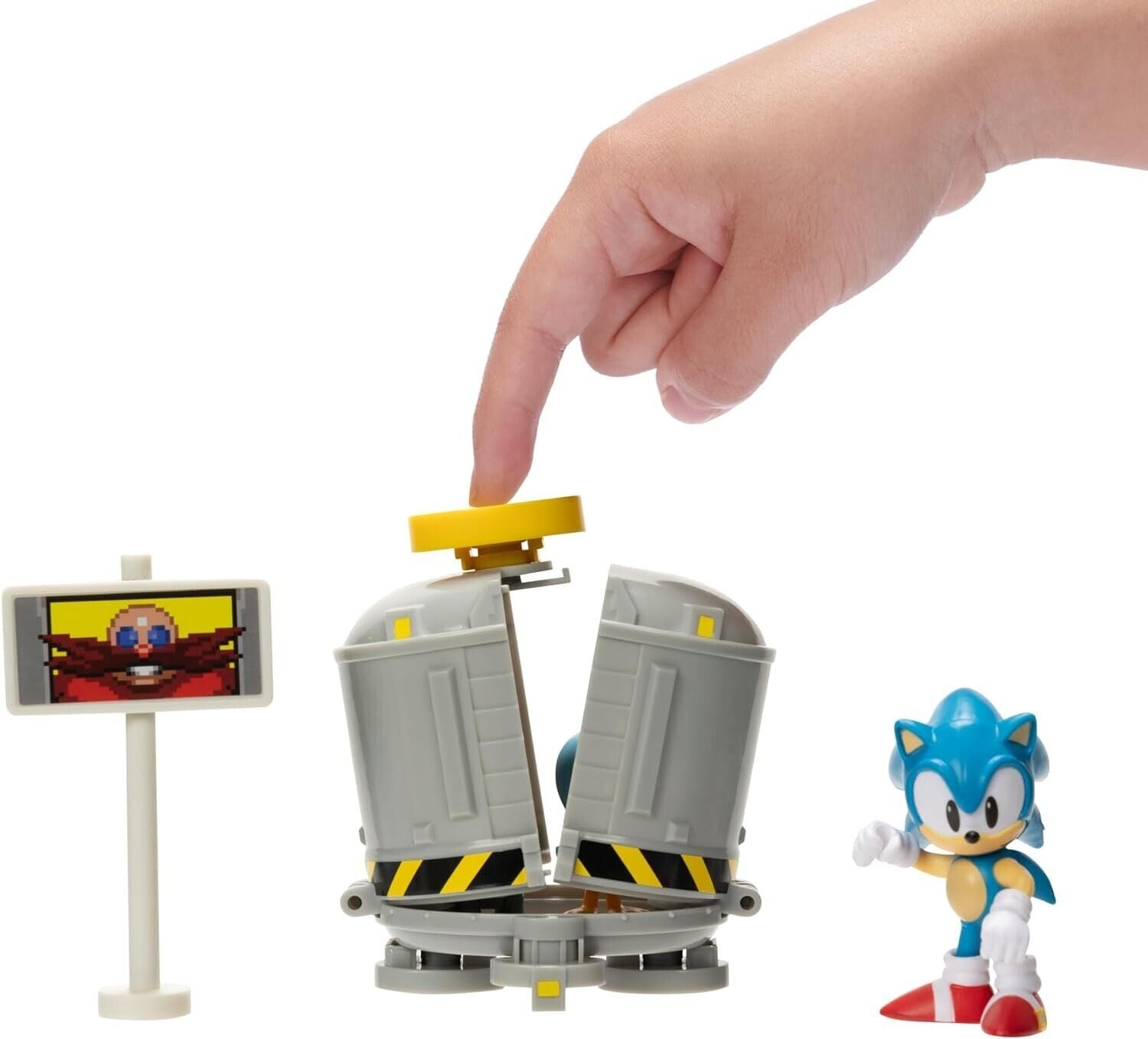 Sonic The Hedgehog 2.5" Level Clear Diorama Sonic, Flicky & Pocky Action Figure - Sonic The Hedgehog 2.5" Level Clear Diorama Sonic, Flicky & Pocky Action Figure