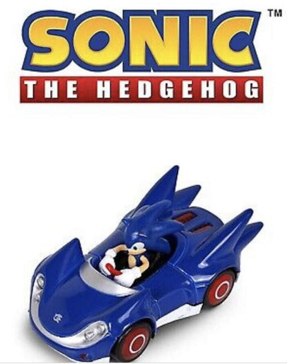 Sonic The Hedgehog Action Figure Pull Back Car (1:64 Scale) NKOK - Sonic The Hedgehog Action Figure Pull Back Car (1:64 Scale) NKOK