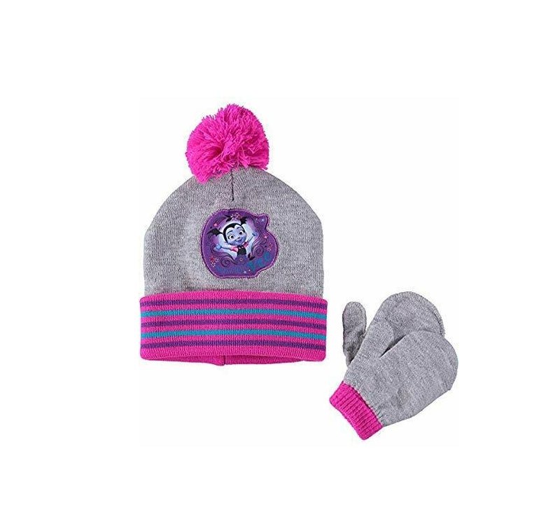 VAMPIRINA DISNEY Sweetly Vee Winter Beanie Hat & Mittens Set - VAMPIRINA DISNEY Sweetly Vee Winter Beanie Hat & Mittens Set